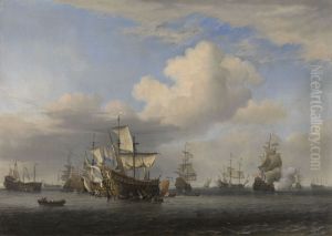 Veroverde Engelse schepen na de Vierdaagse Zeeslag