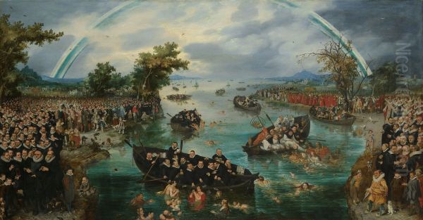 Fishing for Souls Oil Painting by Adriaen van de Venne