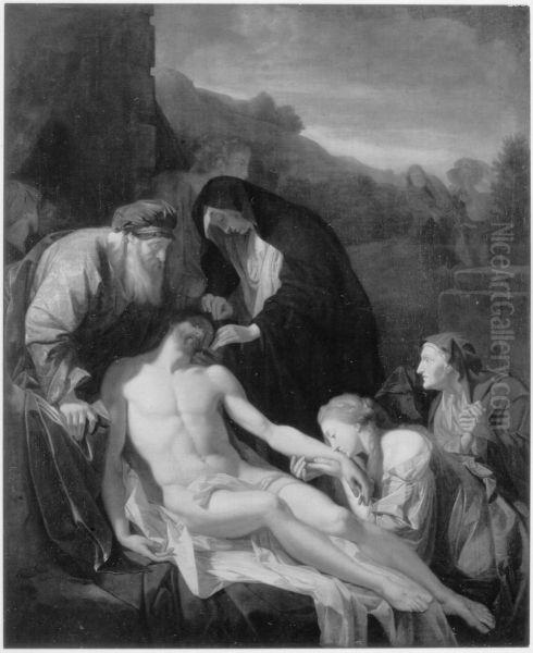 De bewening van Christus Oil Painting by Adriaen Van Der Werff
