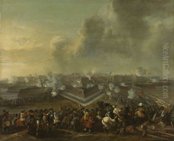 De bestorming van Coevorden, 30 december 1672 Oil Painting by Pieter Wouwerman