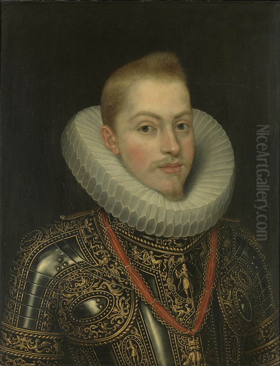 Portrait of Philip III, King of Spain Oil Painting by Frans Pourbus the younger