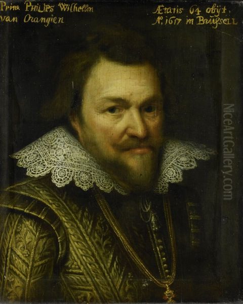 Portrait of Prince Philip William of Orange Oil Painting by Michiel Jansz. van Mierevelt