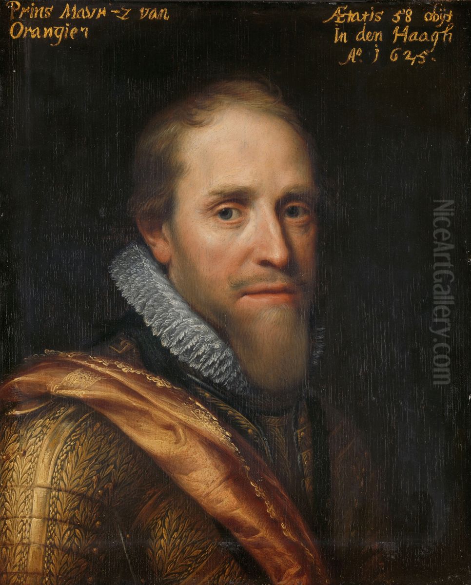 Portrait of Maurice, Prince of Orange Oil Painting by Michiel Jansz. van Mierevelt