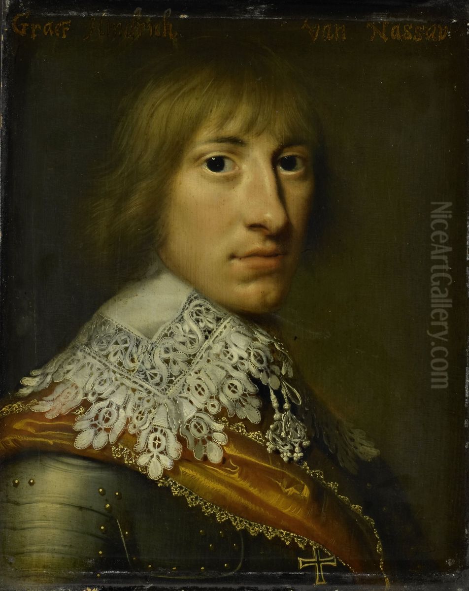 Portret van Hendrik Casimir I (1612-40), graaf van Nassau-Dietz Oil Painting by Wybrand de Geest