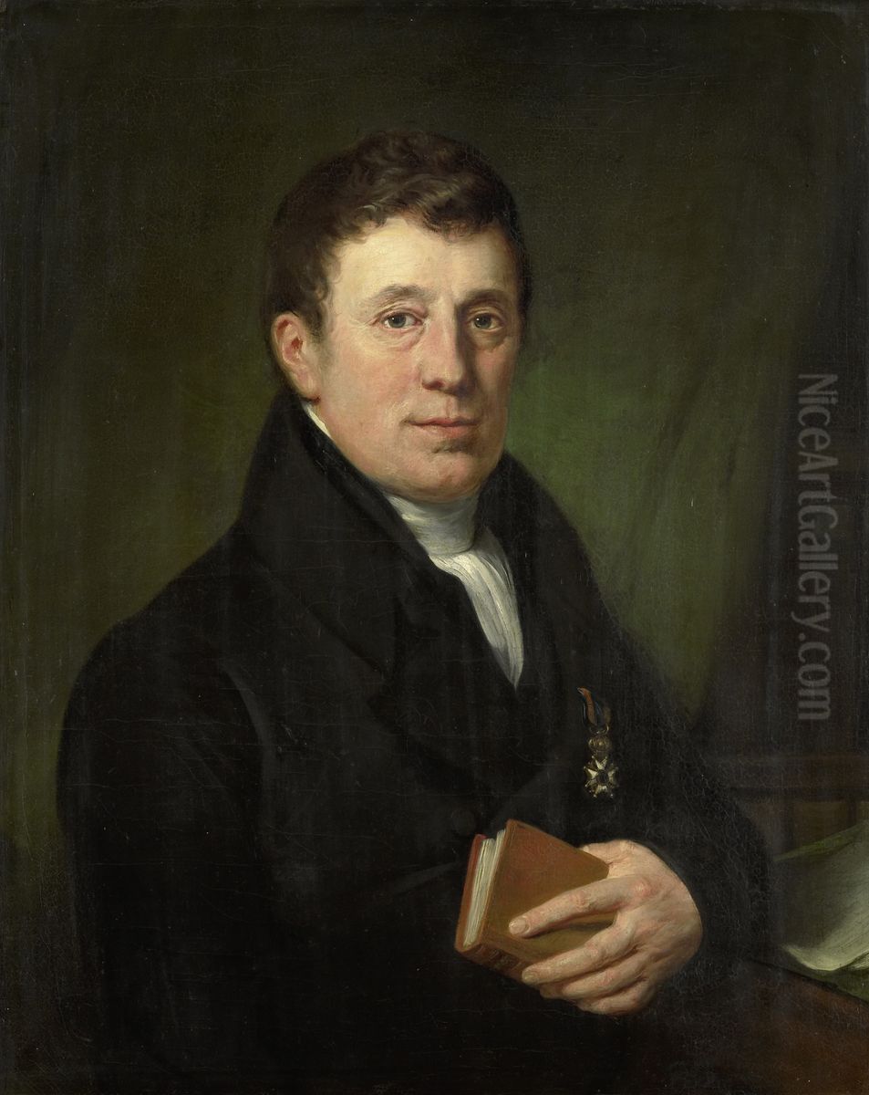 Hendrik Harmen Klijn (1773-1856). Dichter Oil Painting by Jan Willem Pieneman