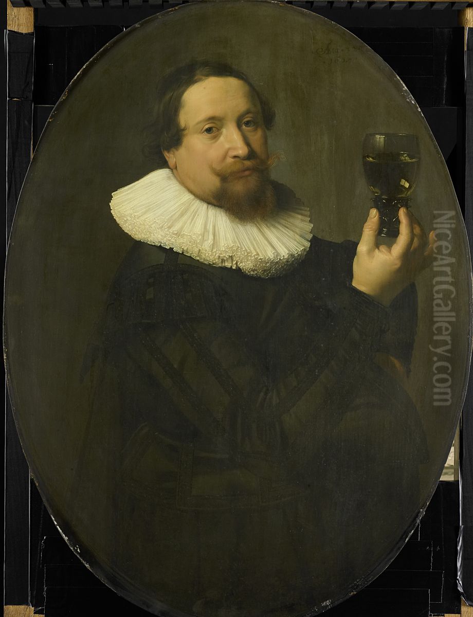 Portret van Maerten Rey (1595/96-1632) Oil Painting by Nicolaes Eliaszoon Pickenoy