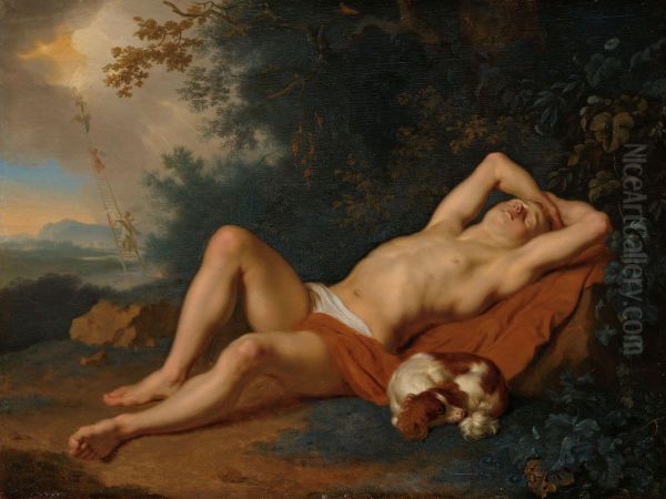 Jakobs droom Oil Painting by Ary de Vois