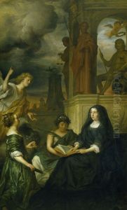 Allegory on the Memory of Frederick Henry, Prince of Orange, with the Portrait of His Widow Amalia of Solms-Braunfels