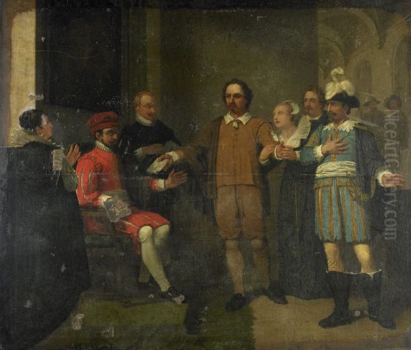 episode uit de Tachtigjarige oorlog, 1575 Oil Painting by Jan Willem Pieneman