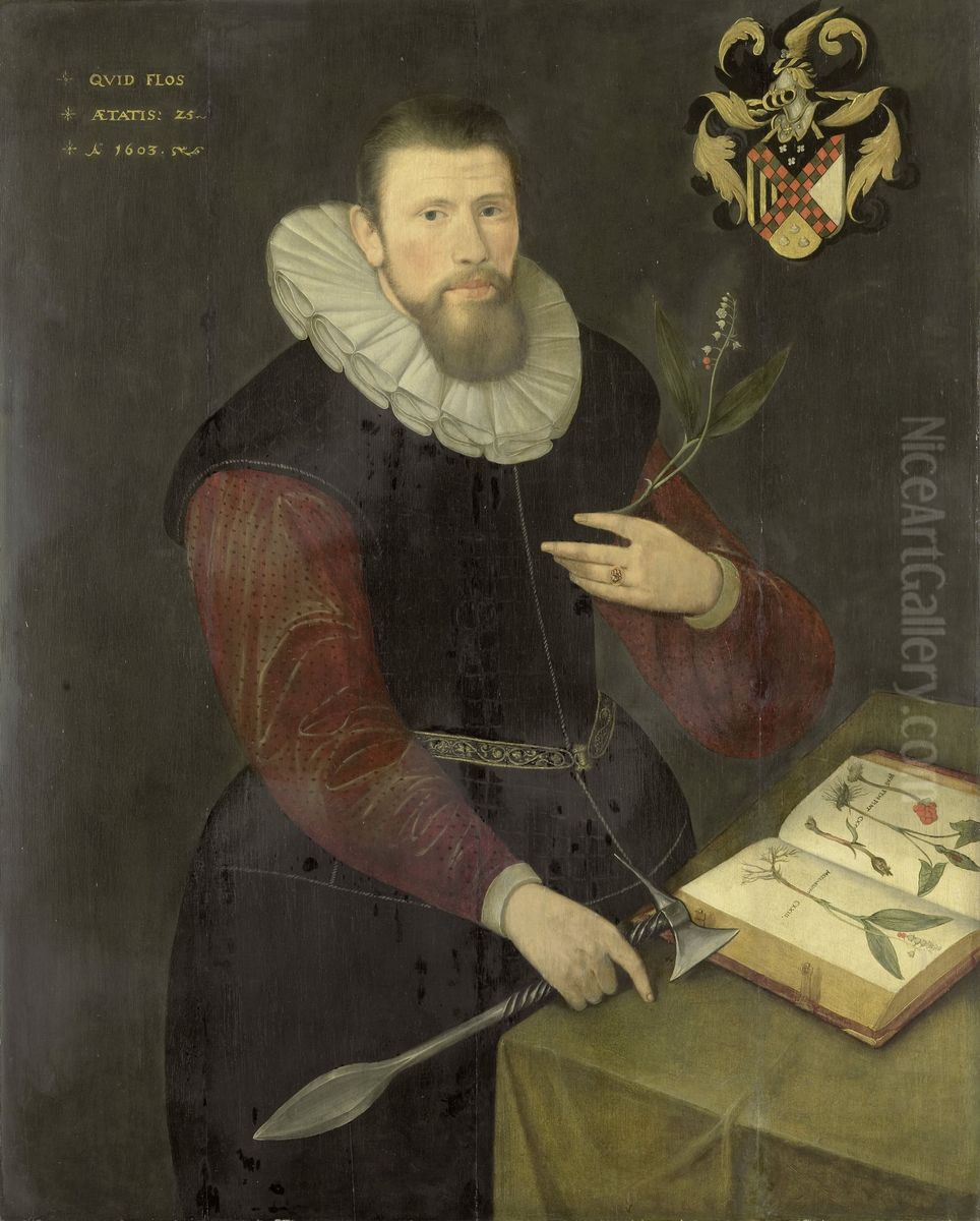 Portrait of a Botanist Oil Painting by unknown