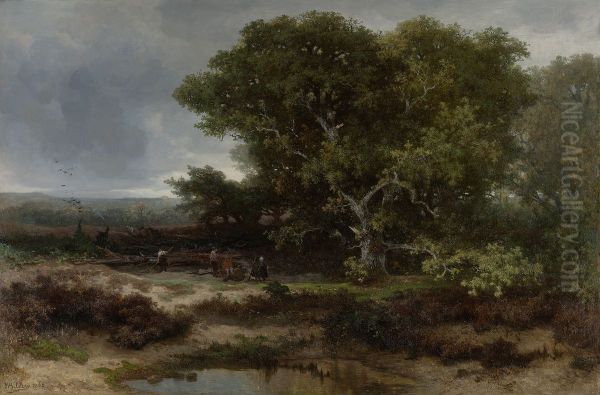 The Heath near Wolfheze Oil Painting by Johannes Warnardus Bilders