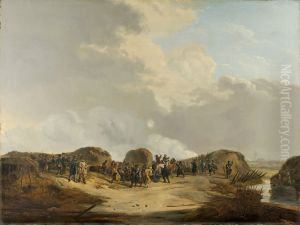 De halve maan voor Naarden bij het beleg, april 1814