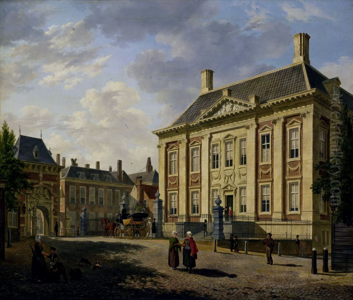 Het Mauritshuis te Den Haag Oil Painting by Bartholomeus van Hove