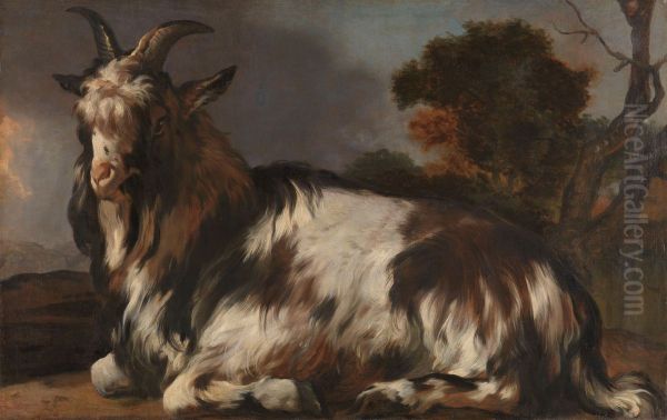 Liggende bok Oil Painting by Jan Baptist Weenix