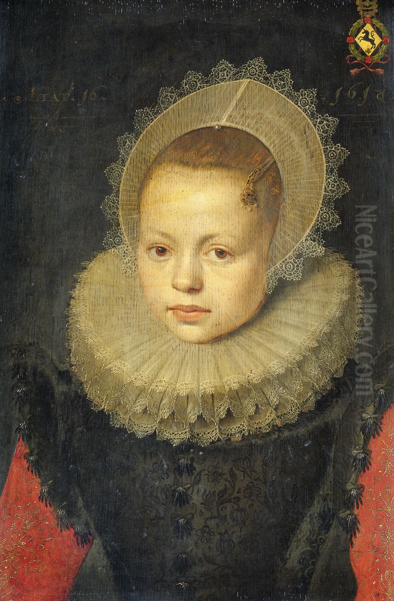 Portrait of Corvina Hezenbroek van Hofdijck Oil Painting by Michiel Jansz. van Mierevelt