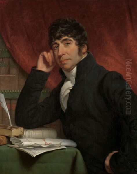Portret van Willem Bilderdijk Oil Painting by Charles Howard Hodges