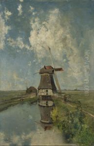 Een molen aan een poldervaart, bekend als 'In de maand juli'