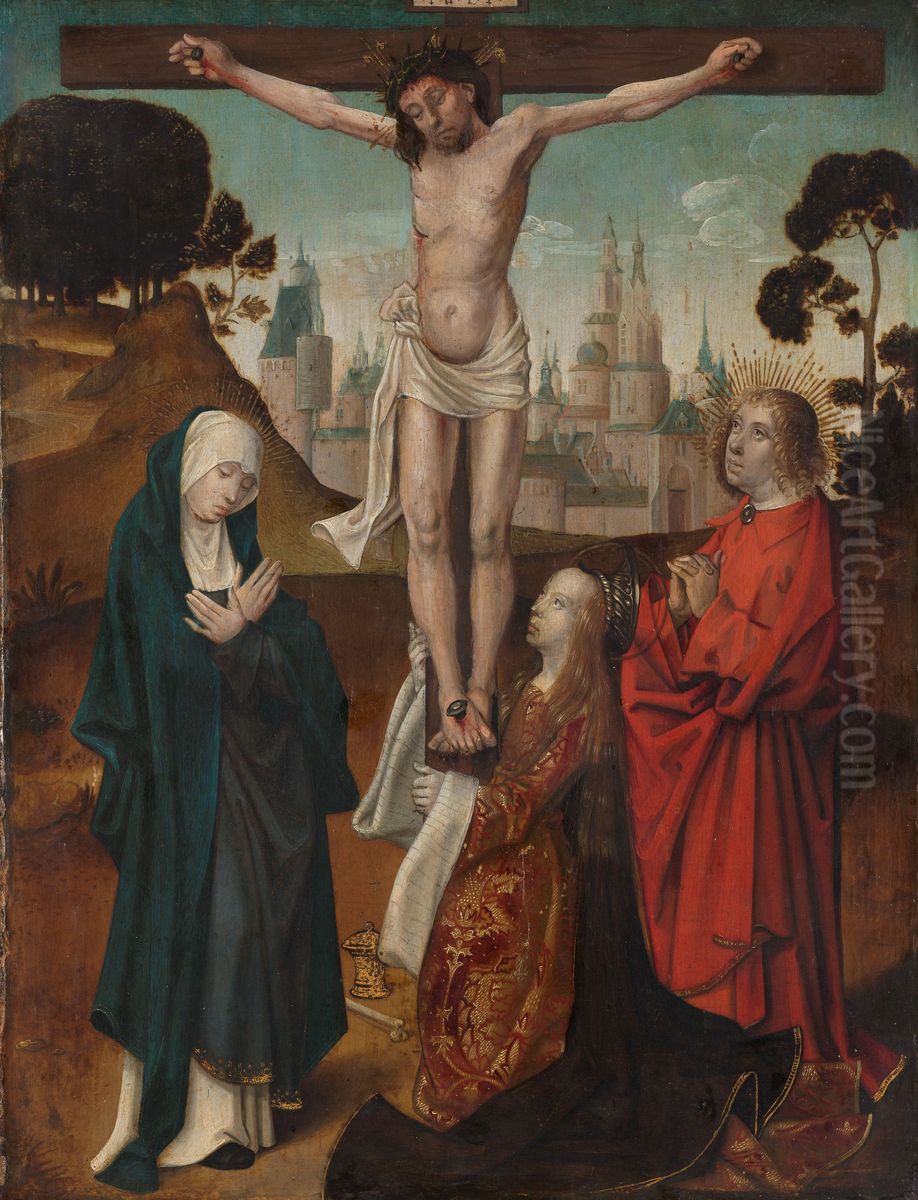 Crucifixion Oil Painting by Cornelis Engebrechtsz.