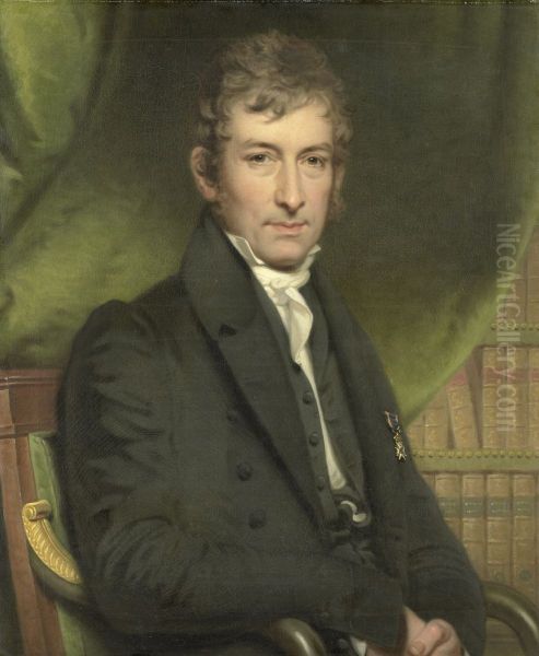 Portrait of John Fraser (1780-1843) Oil Painting by Charles Howard Hodges