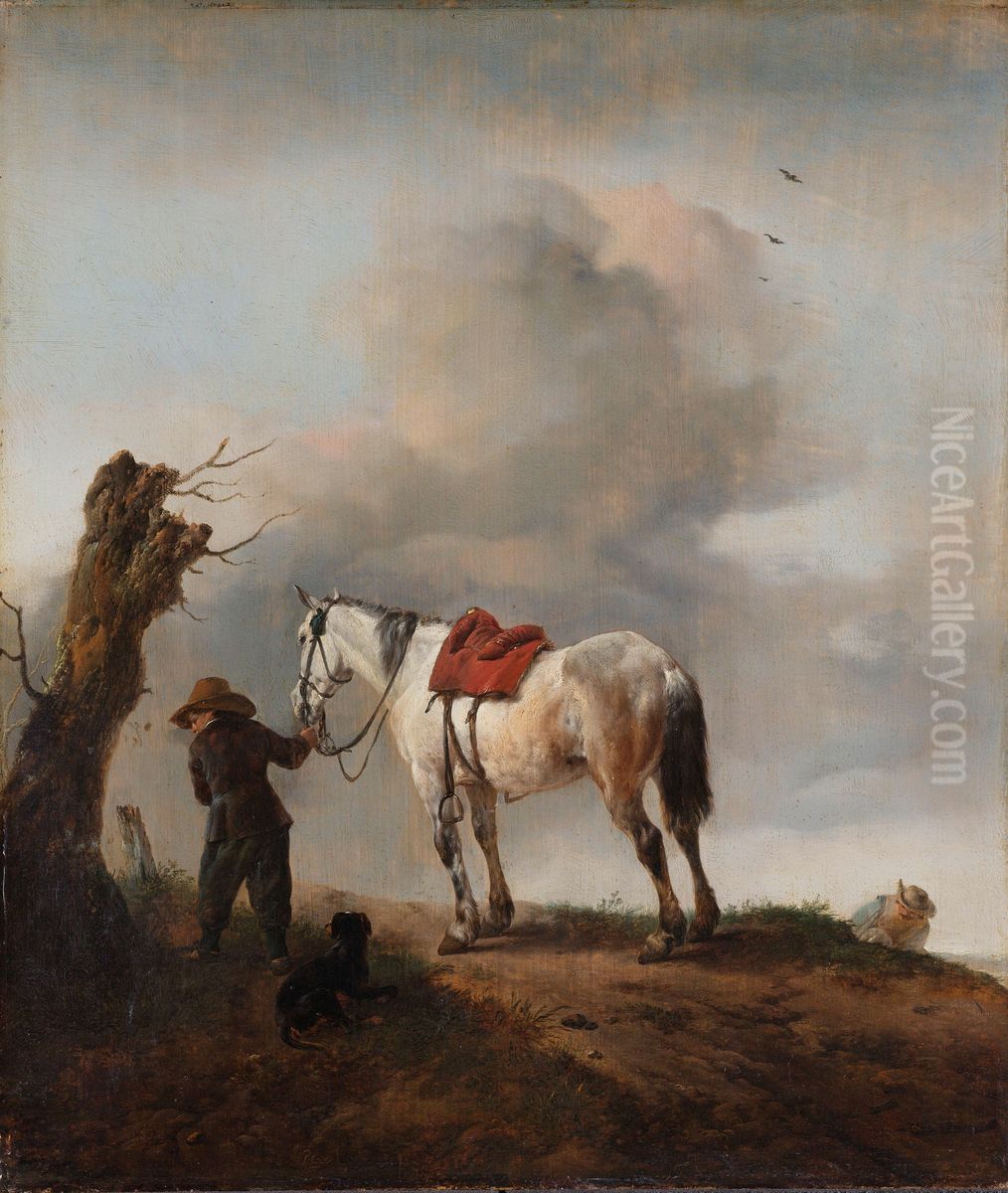 De schimmel Oil Painting by Philips Wouwerman