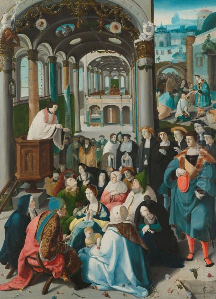 The Calling of Saint Anthony Oil Painting by Aertgen van Leyden