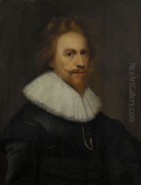 Self Portrait Oil Painting by Wybrand de Geest