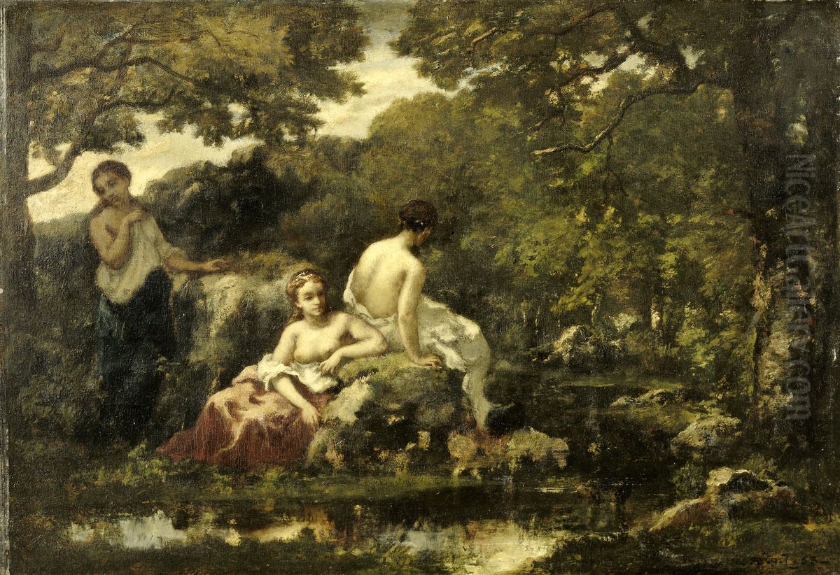 Idylle Oil Painting by Narcisse Virgilio Diaz