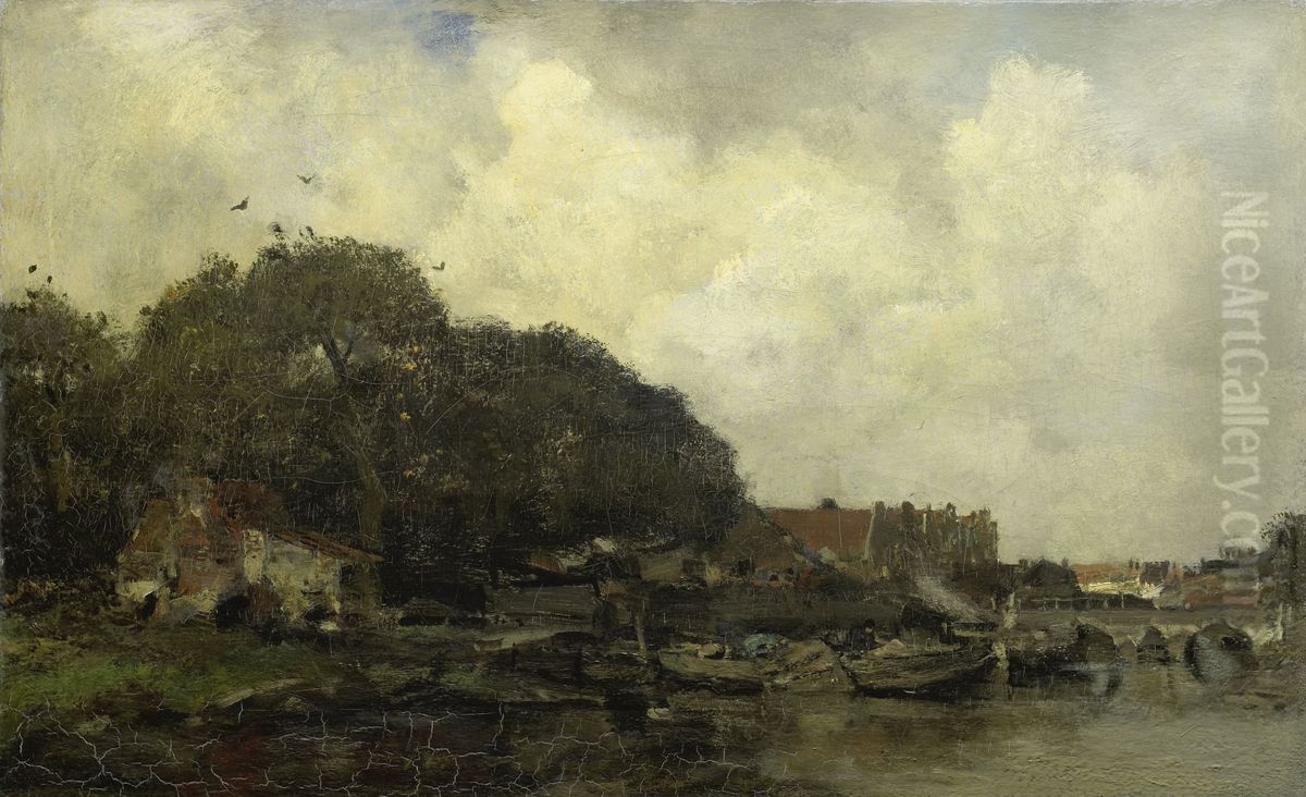 Havengezicht Oil Painting by Jacob Maris