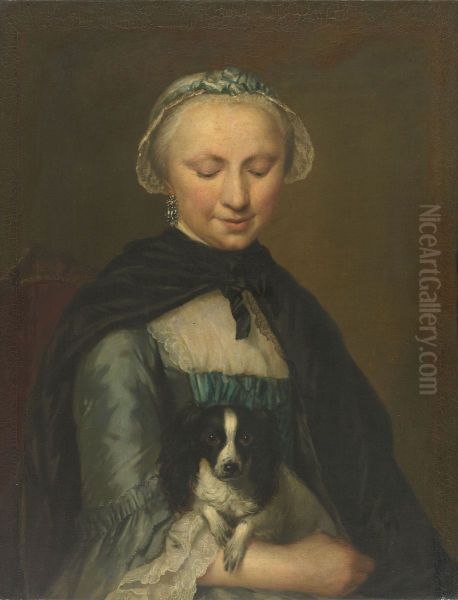 Portrait of Antoinette Metayer, Oldest Sister of Louis Metayer Oil Painting by George van der Mijn
