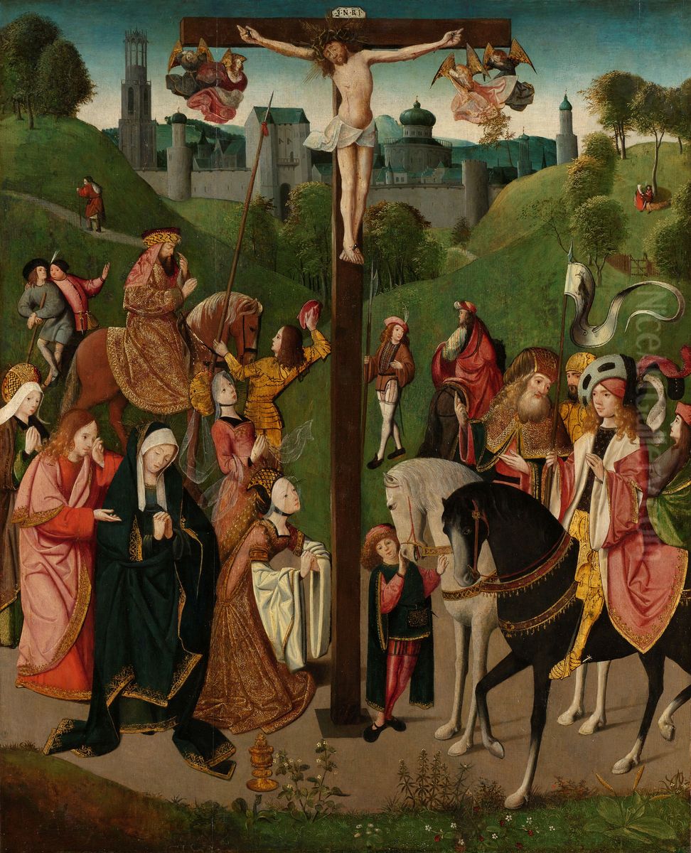 Christ on the Cross Oil Painting by Master of the Figdor Deposition