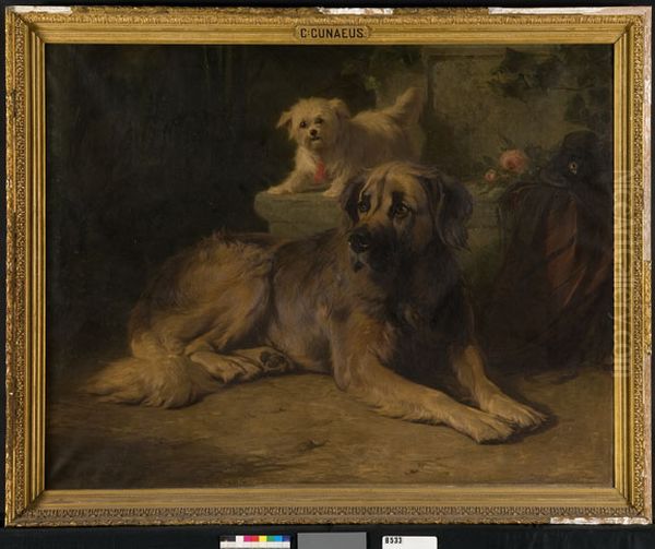 The Two Friends Oil Painting by Conradijn Cunaeus