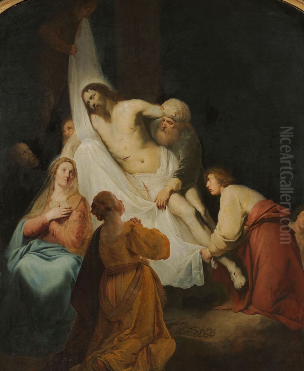 The Descent from the Cross Oil Painting by Pieter de Grebber