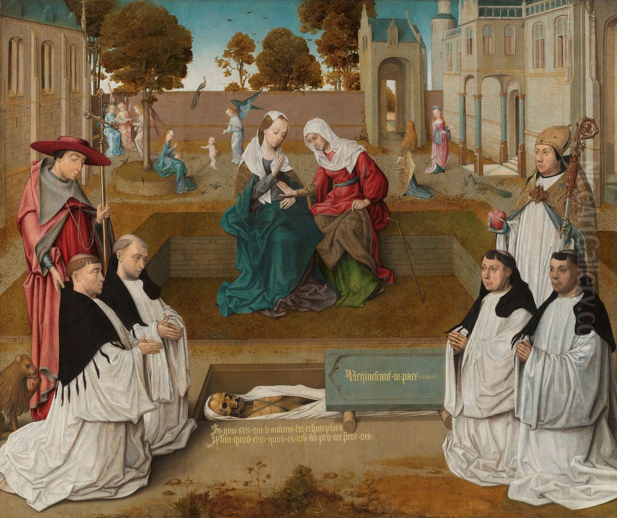 Memorial tablet Oil Painting by Master of the Spes Nostra