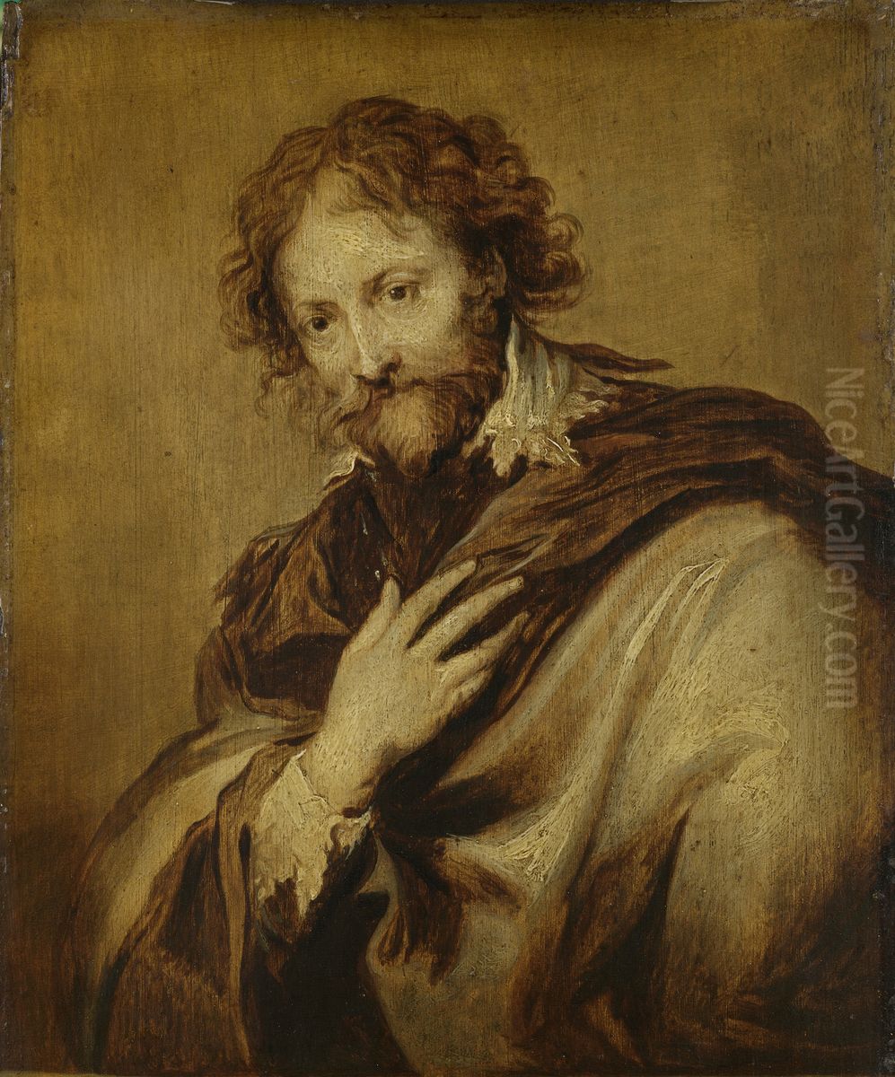 Portrait of Peter Paul Rubens (1577-1640), painter and diplomat Oil Painting by Sir Anthony Van Dyck