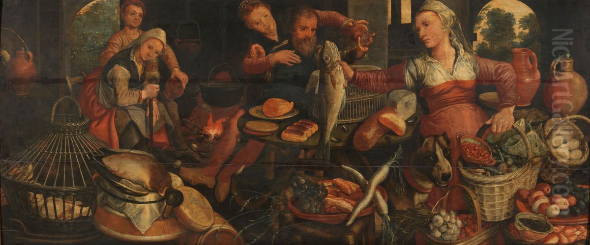 Keukenstuk Oil Painting by Pieter Aertsen