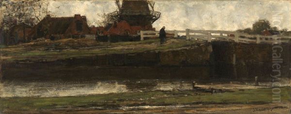 De afgesneden molen Oil Painting by Jacob Maris