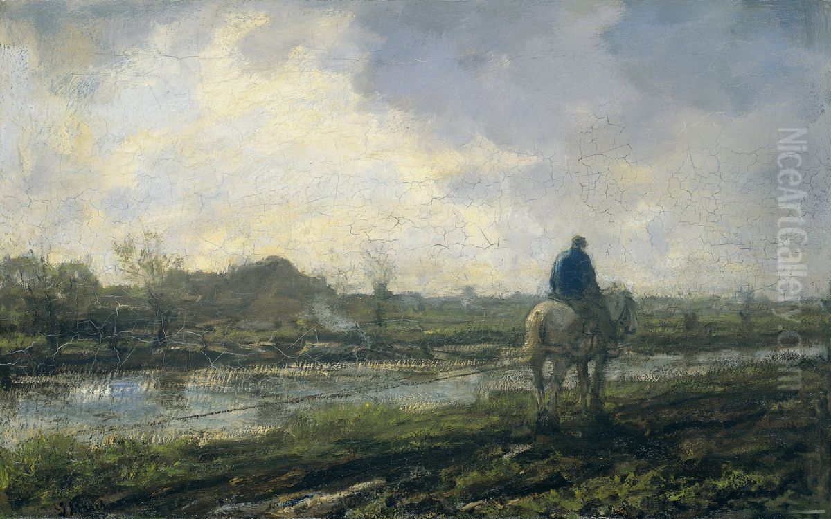 Jaagpad Oil Painting by Jacob Maris