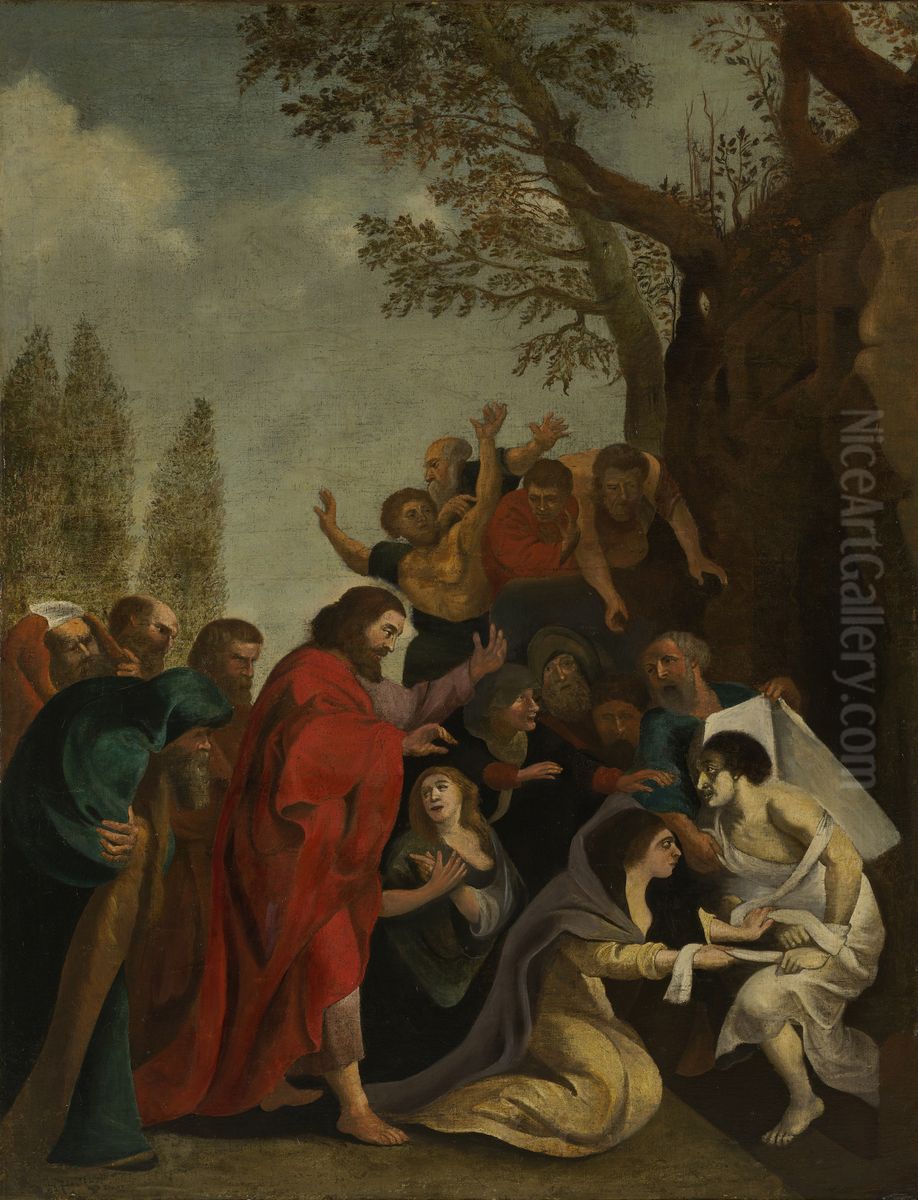 Raising of Lazarus Oil Painting by (studio of) Rubens, Peter Paul