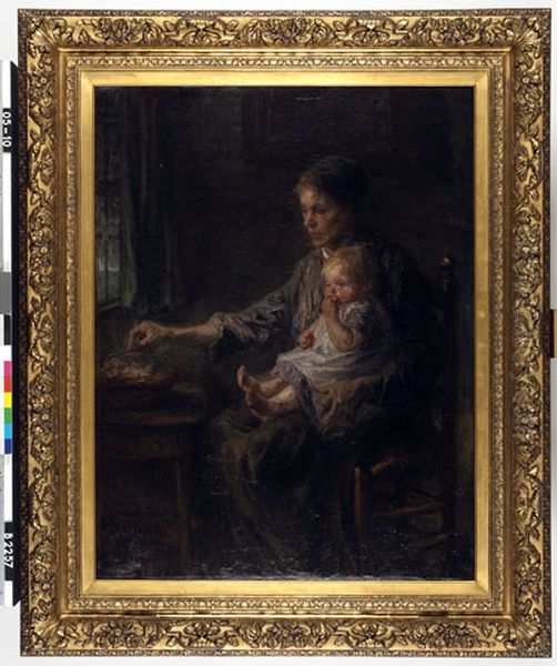 'The Mother' Oil Painting by Jozef Israels