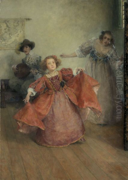 Airs and Graces Oil Painting by Laura Theresa Alma-Tadema