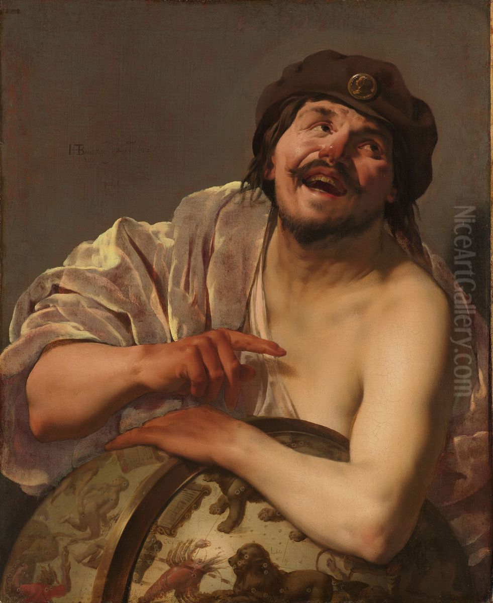 Democritus Oil Painting by Hendrick Ter Brugghen