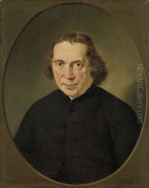 Portrait of Jan Nieuwenhuyzen Oil Painting by Adriaan de Lelie