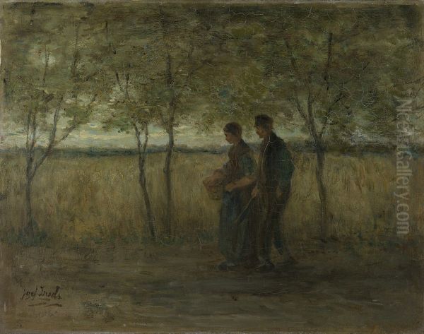 'Returning Home' Oil Painting by Jozef Israels