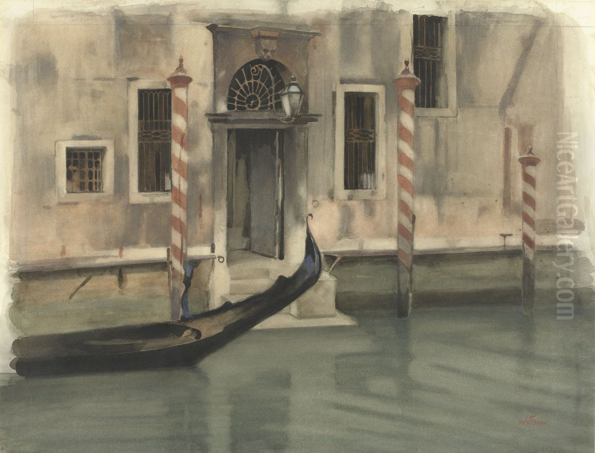 Kanaal te Venetie Oil Painting by Willem Witsen