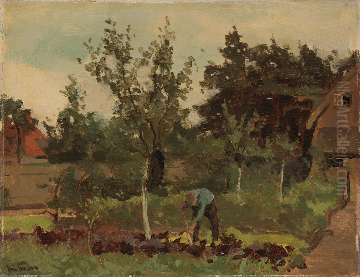 Moestuin Oil Painting by Willem Witsen