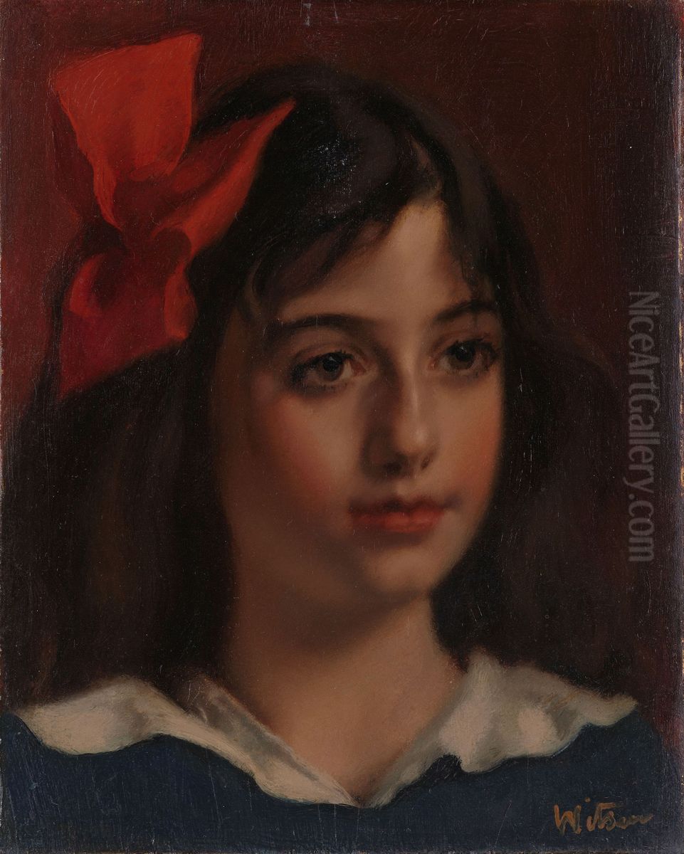 Portret van een meisje Oil Painting by Willem Witsen