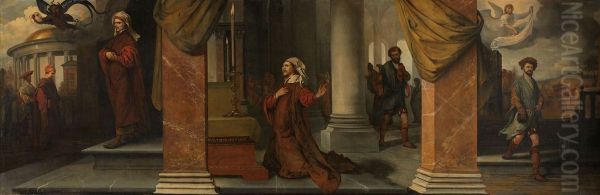 De Farizeeer en de tollenaar Oil Painting by Barent Fabritius