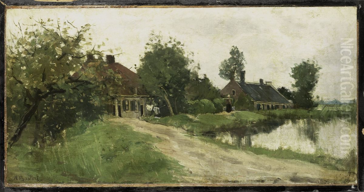 Bij Breukelen Oil Painting by Nicolaas Bastert