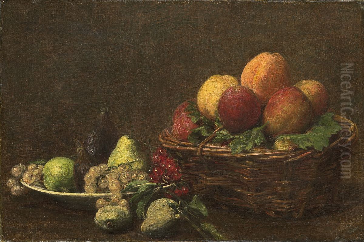 Still Life with Fruit Oil Painting by Henri Fantin-Latour