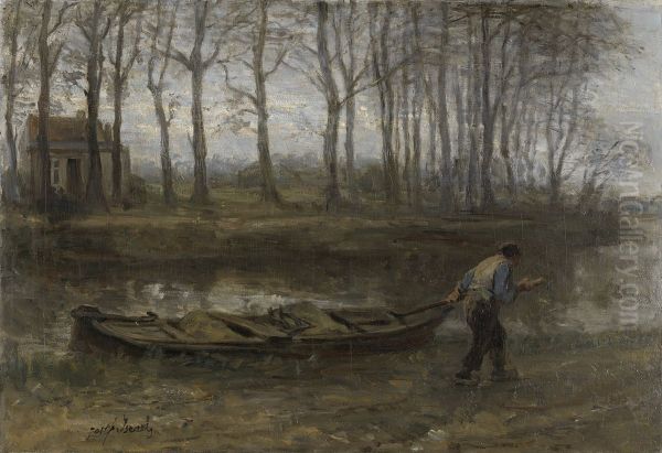 The Sand Skipper Oil Painting by Jozef Israels